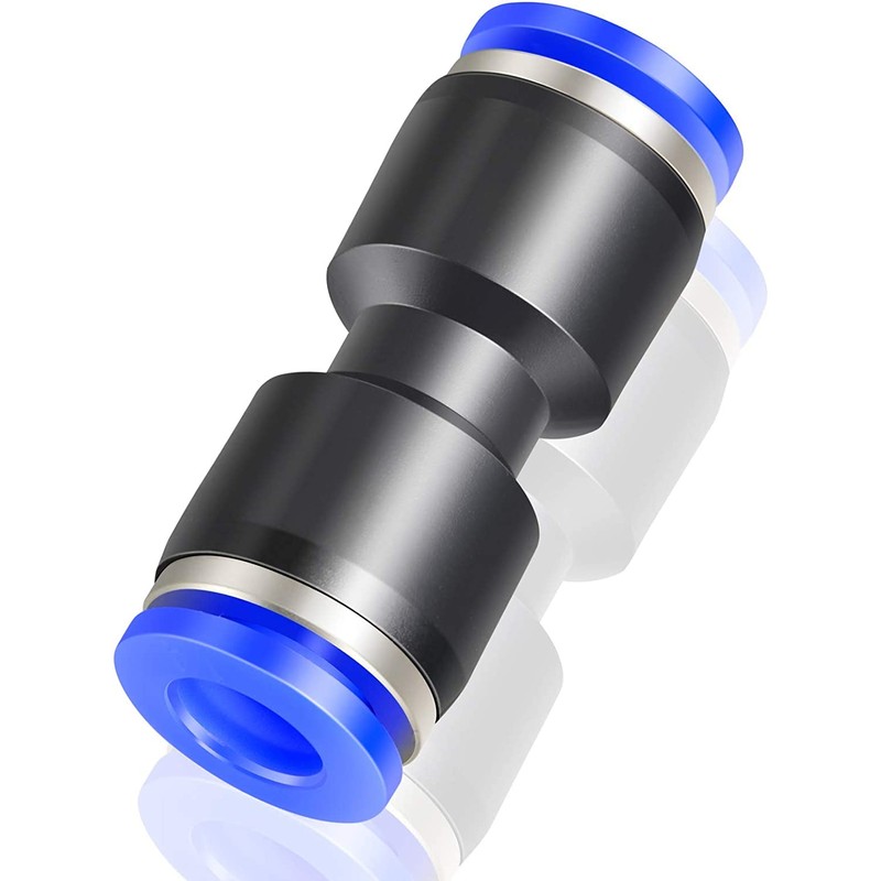 TAILONZ PNEUMATIC Blue Straight 2-Way to 8MM Tube OD Push
