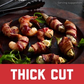 HORMEL BLACK LABEL Fully Cooked Bacon - Thick Bacon Snacks for Breakfast, 10.5 Ounce (Pack of 1)