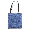 Cornflower-Blue Leopard Prints Cheetah Pattern Women Girls Tote Bag