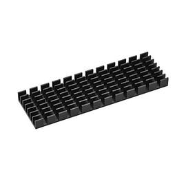 uxcell M.2 Aluminum Heatsink 70x22x6mm Black Slotted Design for 2280 SSD