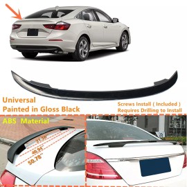 Aftermarket Products For 2019-2022 Honda Insight Rear Trunk Spoiler Wing Gloss Black 51'' Universal