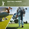 Rosenice Golf Tee Holder,12 Golf Tees,2 Golf Ball Markers,1 Divot
