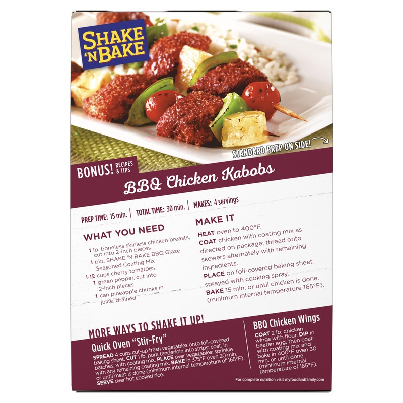 Shake 'N Bake, BBQ Glaze Seasoned Coating Mix, 6 Oz