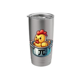 Chicken Pot Pie Math Lover Pi 3.14 Funny Stainless Steel Insulated Tumbler