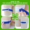 Catheter Leg Strap Holder for Men,4-Pack Catheter Stabilization Device,Catheter Supplies