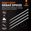 Heavy Duty Rebar Stakes 14" - 1/2" Diameter Threaded Galvanized