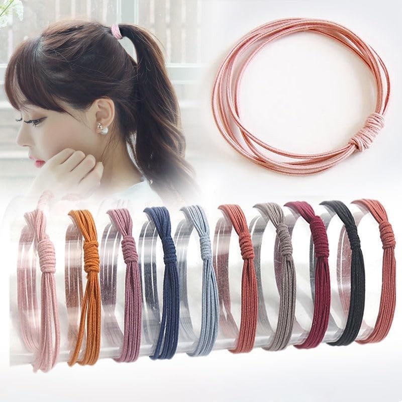 HONAMWINPRO Haargummis Schwarz Pink 000001