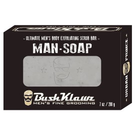 BushKlawz URBAN PRINCE BIG BRICK Exfoliating MAN SOAP - Deep Clean Your Skin, Remove Dead Cells, and Moisturize with Natural Oils - 200g / 3 Pack