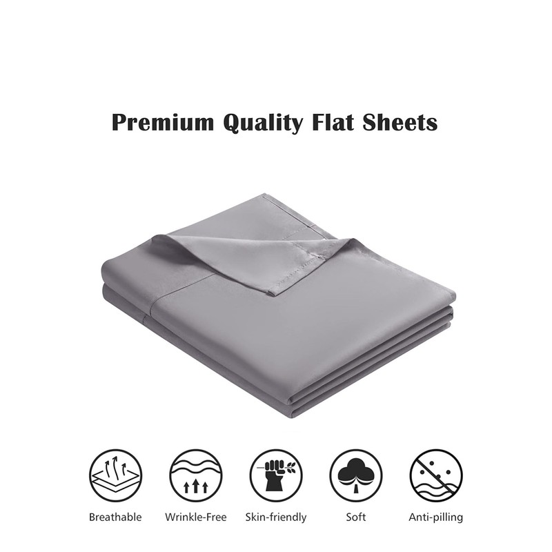 Wear & Snug Flat Sheet 100% Egyptian Cotton Flat Sheet