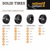 National 1 Track & Parts Solid Tire with Rim Assembly