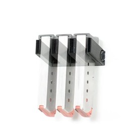 Spartan Mount for Sig Magazines | Pistol Mag Wall Display Storage Organization System | Unique Low Profile Design | Gun Safe Wall Garage | Gun Room Mounting Solution (P938 Mag (3 Slot))