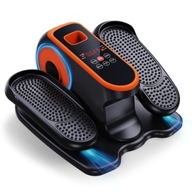 DUREXO Under Desk Elliptical Machine, Electric Ellipse Leg Exerciser While Sitting for Seniors, Quiet Portable Elliptical Machine with 12 Adjustable Speeds, Seated Pedal Exerciser with Remote Control