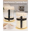 Lorzon Sourdough Starter Jar Kit - 47 oz Large Wide