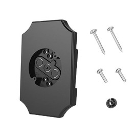 8141DBL Siding Light Mounting Block, Black Outdoor Light Mounting Block with Built-in Box, Siding Mounting Plate for 1/2 inch Lap Double and 4 inch Siding,1 Pack