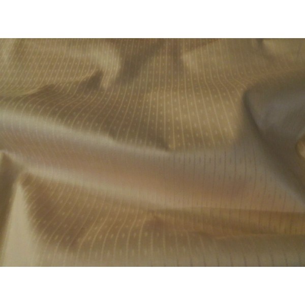 Dobby weave Stripe cotton blend APRICOT drape fabric BTY by