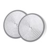 LEKEYE Shower Hair Catcher Drain Protector Strainer-Steel & Silicone 2