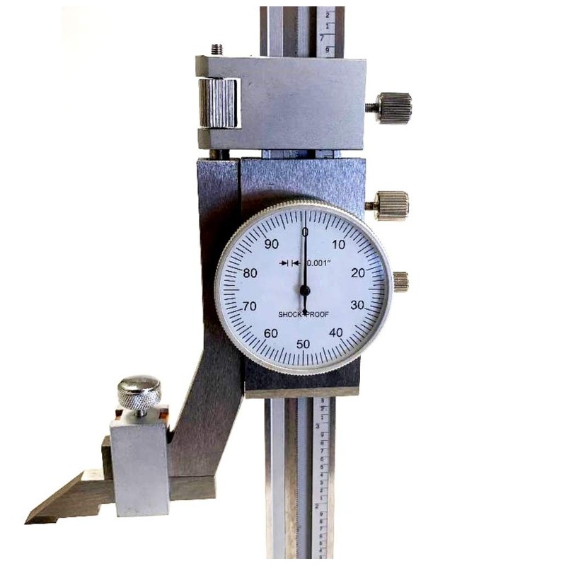 HHIP 4300-0028 Stainless Steel Dial Height Gage, 0 - 6"