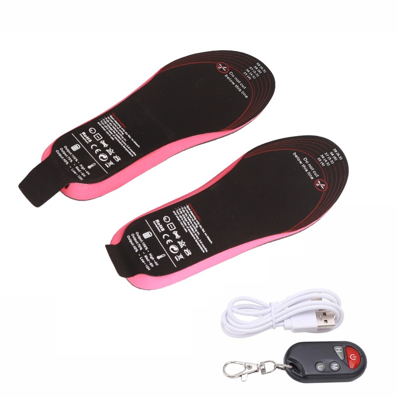 Heated Insoles DIY Cuttable Smart Remote Control USB Rechargeable Electric