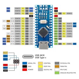 APKLVSR 3 x development board module with CH340 for Arduino (USB C port)