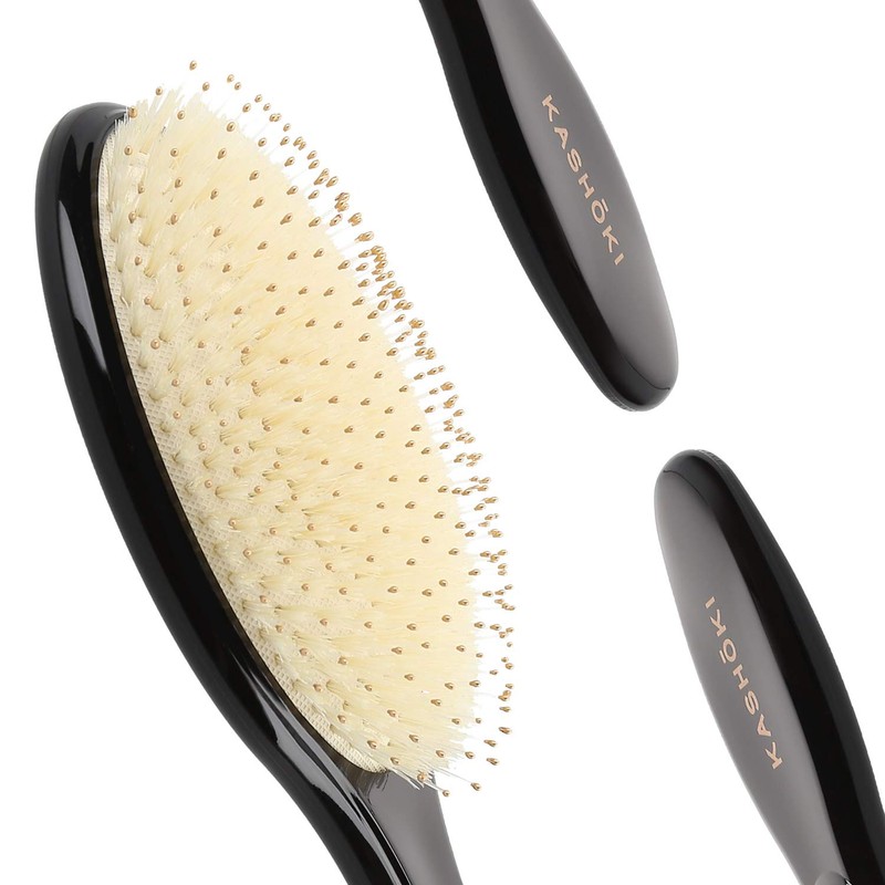 Kashoki Smooth White Detangler, Oval Detangling Brush, XL, 100 g