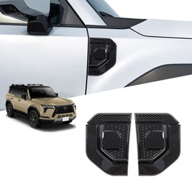 LSMQCPJ for New GX GX550h VJA252W 2024 Exterior Custom Parts Side Fender Decoration Side Cover Side Mark Decoration Anti-Scratch Protection Decoration ABS 2pcs GX550 Accessories (Carbon Fiber)