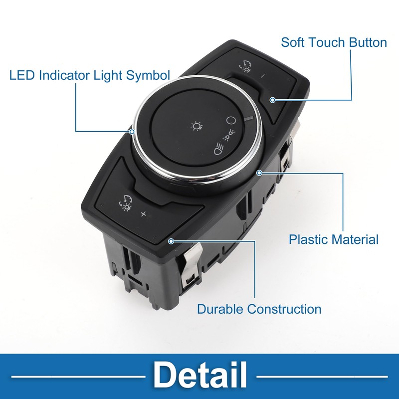 X AUTOHAUX No.CV6Z11654L/HLS1575/1S13820/SW6865 Headlight Switch for Ford Escape 2013-2016 Headlamp