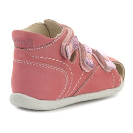 Memo Bambi First Walking Supportive SMO Brace-Like Orthopedic Sandal, Pink, 20 (5 M US Toddler)