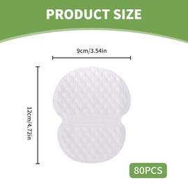 Katyjun Pack of 80 Women's Underarm Pads, Sweat Pads, Underarm Pads Men