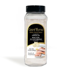 GranAroma Bacon Seasoning Powder, Flavorful Rub, Versatile Snack Seasoning (13.6 Ounce)