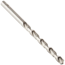Michigan Drill 301 Series High-Speed Steel Jobber Length Drill Bit, Ground Finish, Round Shank, Spiral Flute, 118 Degrees Point, 11.10mm Size (Pack of 6)