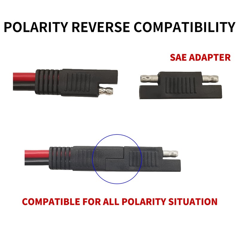 10 AWG SAE to Solar Panel Adapter, RV Solar Panel