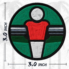 Foosball Patch for Clothes – Embroidered Iron on Patch for Backpack Jacket - Fabric Sports Patches for Clothes Souvenirs & Gifts ID45095