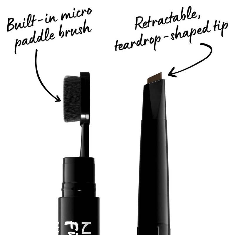 NYX Professional Makeup, Fill & Fluff Eyebrow Pomade Pencil, Creamy