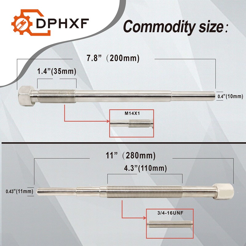 DPHXF Hardened Primary & Secondary Clutch Puller Tool kit. Contains