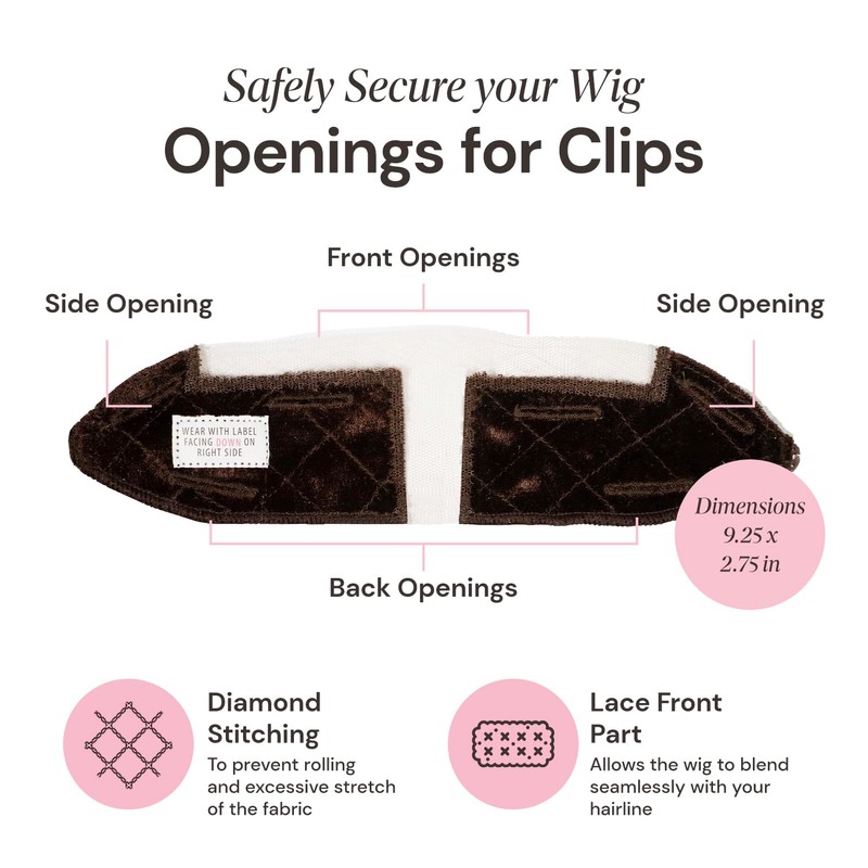 MILANO COLLECTION LaceTop Grip Comfort Band for Toppers Hair &