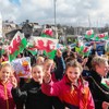 AhfuLife Wales Hand Held Flag 5.5 × 8.2 Inch, 30
