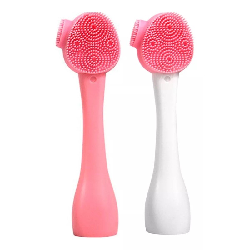 Universo en Linea Cepillo Exfoliante Facial Cuidado Piel Silicona Doble