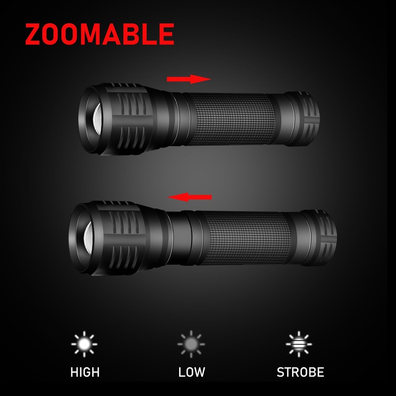 DENARP LED Flashlights - Mini Camping Flashlights with 3000 Lumens,3