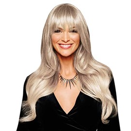 HairUWear Hairdo Trendy Fringe Just Bangs Hairpiece Add-On, RL16/22 Iced Sweet Cream