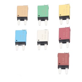 Resettable Fuse Circuit Breaker Kit, 7PCS 5A 7.5A 10A 15A 20A 25A 30A Insert Type Manual Reset Blade Fuse Protector with Overcurrent for Marine Car RV 32VDC