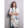 Wasach llama Apron, Cute animal alpaca with cactus Bib Apron
