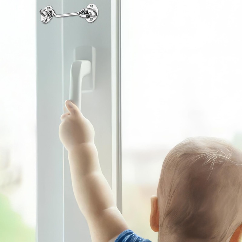 4 Cabin Hooks Stainless Steel Stainless Steel Gate Hook Lock