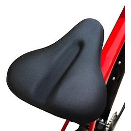 UpNord Large Wide Bike Seat Cushion - Padded Memory Foam Saddle Gel Cover - for Women and Men fits Cruiser Stationary Exercise Bicycle Seat - Soft Spin Indoor Outdoor, Size: 11 X 10.5 Inch