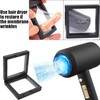 6Pcs 3D Floating Display Case Black 2.75x2.75x0.8 Inch