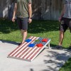 GoSports Regulation Size Premium Wood Cornhole - Rustic American Flag