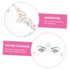 FOMIYES 4sets Face Gems Stickers Glow in The Dark Face