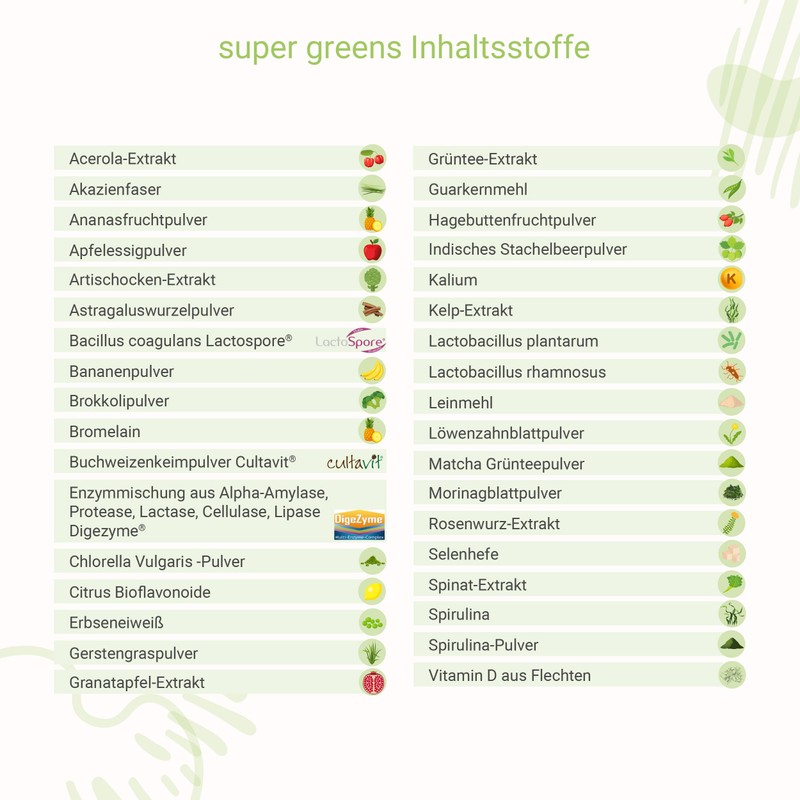 for you Super Greens 2 x 300 g Powder –