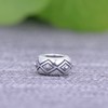 2 Pcs Spacer Beads Charm Stopper Sterling Silver with Rubber