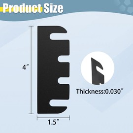 15 Pack Door Hinge Shims for Door Hinge Repair Kit, 0.030 Inch Thickness, 4 Inch Hinge Shims