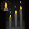 OHM LED電池式ローソクMサイズ11.8CM LED-01M 光源:橙色LED
